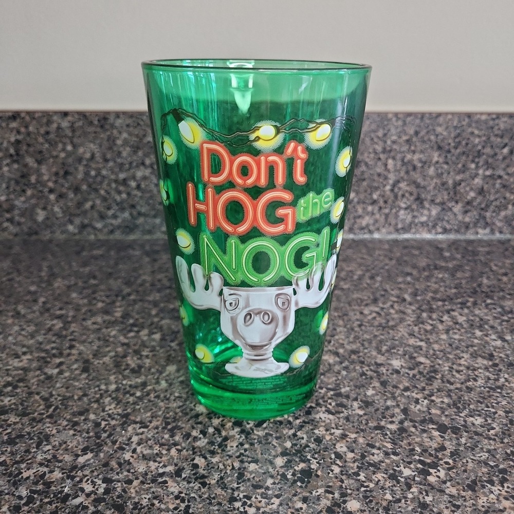 National Lampoon's Christmas Vacation 16oz Drinking Glass "Don't Hog The Nog"